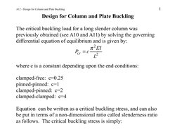Column and Plate Buckling Design Guide | PDF | Buckling | Column