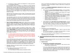 7 | TAXATION 1 NOTES (Based on Atty. Aranas’ Syllabus and Lecture) – EH403 S.Y. 2014-2015 
 
4) 
For services by a citizen or