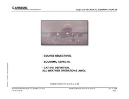 INTRODUCTION TO CAT II / CAT III
M35 LINE MECHANICS (IAE V2500) (Lvl 2&3) 
CAT II/ CAT III
INTRODUCTION TO CAT II / CAT III
O