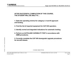 COURSE OBJECTIVES
M35 LINE MECHANICS (IAE V2500) (Lvl 2&3) 
CAT II/ CAT III
INTRODUCTION TO CAT II / CAT III
Oct 24, 2008
Pag