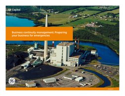 viewpoint
Business continuity management: Preparing 
your business for emergencies
GE Capital
