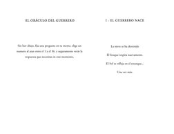 EL ORÁCULO DEL GUERRERO 
 
 
 
Sin leer abajo, fija una pregunta en tu mente, elige un 
numero al azar entre el 1 y el 36.