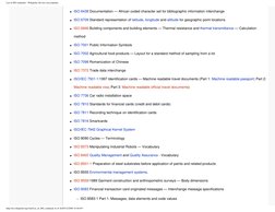 List of ISO standards - Wikipedia, the free encyclopedia
http://en.wikipedia.org/wiki/List_of_ISO_standards (6 of 20)05/12/20