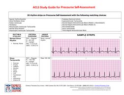 ACLS Precourse Self-Assessment Guide | PDF | Cardiovascular Diseases ...