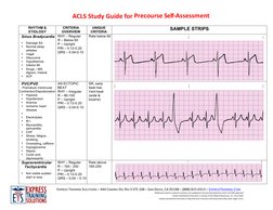 ACLS Precourse Self-Assessment Guide | PDF | Cardiovascular Diseases ...