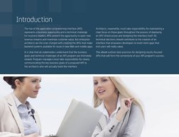 2
The rise of the application programming interface (API) 
represents a business opportunity and a technical challenge. 
For