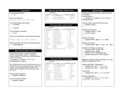 Scapy Cheat Sheet: Packet Manipulation Guide | PDF | Transmission ...