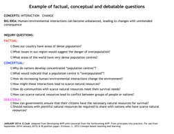 Inquiry Questions: Factual, Conceptual, Debatable | PDF | Inquiry ...