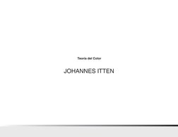  Teoría del Color 
Johannes Itten
