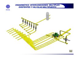 PDVSA
ESQUEMÁTICO  INTERCONEXIONES  MULTIPLES
EXISTENTES Y VALVULAS MULTIPUERTO
ESQUEMÁTICO  INTERCONEXIONES  MULTIPLES
ESQUE