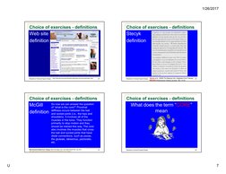 1/26/2017
U
7
Choice of exercises - definitions
Web site
definition
25
Resistance Training Program Design
http://www.ab-core-