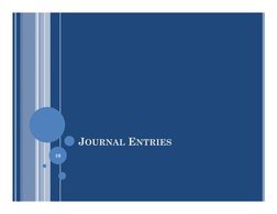 JOURNAL ENTRIES
10
