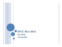IPCC MAY 2012
Ice Sum
(8 marks)
4
