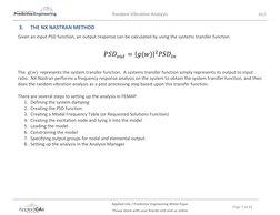 PSD Vibration Analysis in FEMAP 11.3 | PDF | Spectral Density | Normal Mode
