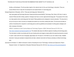 TECHNOLOGY PLAN EVALUATION AND RECOMMENDATIONS: MARIETTA CITY SCHOOLS, GA                                              4 
f