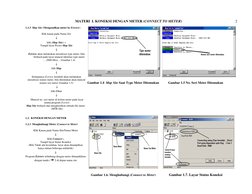 MATERI  I. KONEKSI DENGAN METER (CONNECT TO METER) 
2