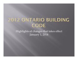 Highlights of changes that takes effect 
Highlights of changes that takes effect 
January 1, 2014

