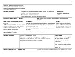 5 
 
una prueba. Les enseñaremos una tarjeta con 
números y el tendrá que escribirlo y mencionar que 
numero es, y dibujar au