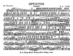 Invictus March Invictus March by K.L. King | PDF | Music Technology | Woodwind Instruments