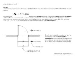 ARQ. ALONSO CANO OLGUÍN 
REPRESENTACIÓN ARQUITECTÓNICA | 6 
 
 
NIVELES 
Anteriormente conocimos como diferenciar un Cambio d