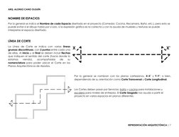 ARQ. ALONSO CANO OLGUÍN 
REPRESENTACIÓN ARQUITECTÓNICA | 7 
 
 
NOMBRE DE ESPACIOS 
Por lo general se indica el Nombre de cad