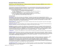 Gage R&R Study Guidelines and Templates | PDF | Accuracy And Precision ...