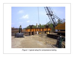 . Figure 1: typical setup for compressive testing
