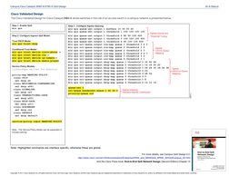 At-A-Glance
Campus Cisco Catalyst 3560-X/3750-X QoS Design
Cisco Validated Design
The Cisco Validated Design for Cisco Cataly