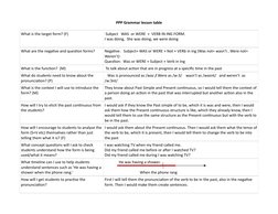 Past Continuous Interrupted PPP Lesson Plan | PDF | Morphology ...