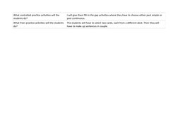 Past Continuous Interrupted PPP Lesson Plan | PDF | Morphology ...