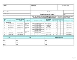 Paint Itp Example Internal Painting ITP Overview | PDF | Specification (Technical ...