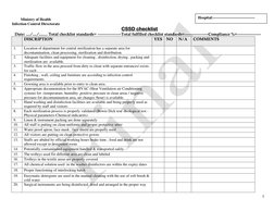 CSSD Infection Control Audit Checklist | PDF | Sterilization ...