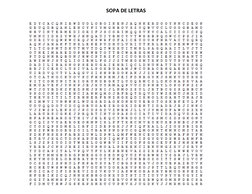 SOPA DE LETRAS 
 
