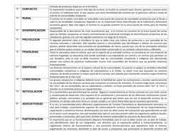 limitada de productos dispersos en el territorio 
12 
CONTACTO 
Es importante considerar que en este tipo de turismo, se tend
