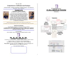 1
We also offer
Comprehensive Calibration Lab Packages
including Portables / Calibration Test Benches / Calibration Software