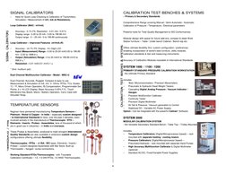 6
SIGNAL CALIBRATORS
– 
Ideal for Quick Loop Checking & Calibration of Transmitters,
Simulation / Measurement of mV, mA (& Re