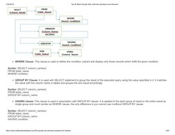 (https://cdn.softwaretestinghelp.com/wp-content/qa/uploads/2016/07/Clauses-used-in-SQL.jpg)1/25/2019
Top 90 Most Popular SQL