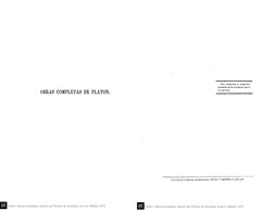 OBRAS COMPLETAS DE PLATÓN. 
Platón, Obras completas, edición de Patricio de Azcárate, tomo 6, Madrid 1872
Esta traducción es