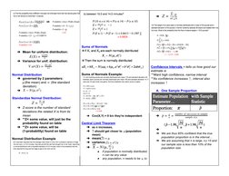 ➔Mean for uniform distribution:  
                
(X)
E
=
2
(a+b)  
➔Variance for unif. distribution:  
               
ar(X