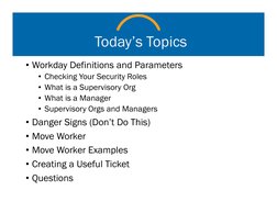 Workday Role Definitions Move Workers in Workday Training Guide | PDF | Business