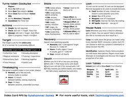 Turns taken Clockwise -------
Turns taken Clockwise ------- 
Players​: 
❖Move ​Far ​(50ft or so) 
❖Move ​Near ​(few steps) ​+
