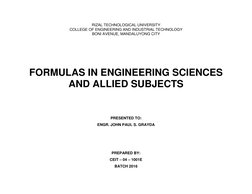 Engineering Formulas PDF Guide | PDF