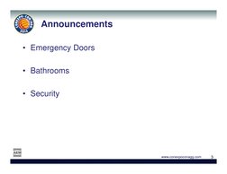 3
3
www.conexpoconagg.com
Announcements
• Emergency Doors 
• Bathrooms
• Security
