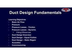 SMACNA Duct Design Fundamentals Guide | PDF | Duct (Flow) | Fluid Dynamics