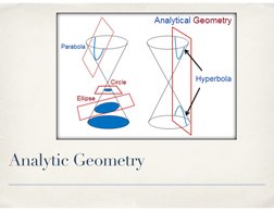 Analytic Geometry
