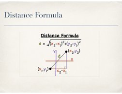 Distance Formula
