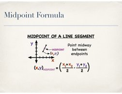 Midpoint Formula

