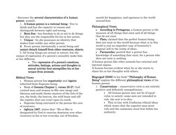 - discusses the several characteristics of a human 
person, namely.  
1. A human person is a rational being - free to 
think
