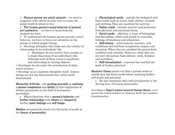 1. Human person are social animals – we need to 
coopearte with others in some way to create the 
social world in which to li