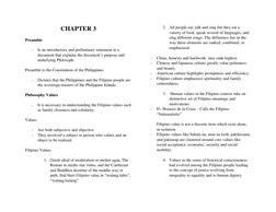 CHAPTER 3 
Preamble  
- 
Is an introductory and preliminary statement in a 
document that explains the document’s purpose and